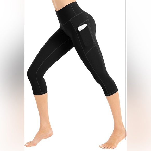 NWT LIFE SKY High-Waist Workout Capris with Two Side Pockets Size XS - Picture 2 of 11